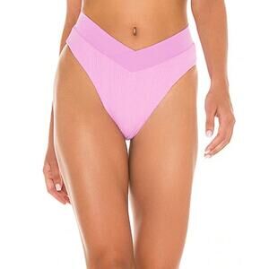 L*Space Court Bikini Bottom Bitsy Cut In Rosebud Pink Size Small NWOT